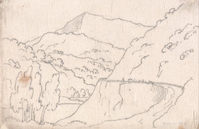 Between Tavarnelle and Capriano by John Robert Cozens